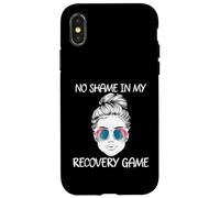 Sobriety No Shame In My Recovery Game Sunglasses Tie Dye Case for iPhone X/XS