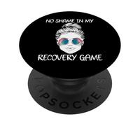 Sobriety No Shame In My Recovery Game Sunglasses Tie Dye PopSockets Adhesive PopGrip