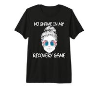 Sobriety No Shame in My Recovery Game Sunglasses Tie Dye Premium T-Shirt