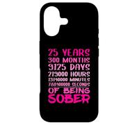 Sobriety Recovery Anniversary 25 Years Sober Case for iPhone 17