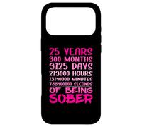 Sobriety Recovery Anniversary 25 Years Sober Case for iPhone 17 Pro Max
