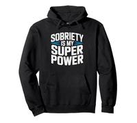 Sobriety Superpower Recovery Pride Sober Milestone Strength Pullover Hoodie