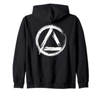 Sobriety Symbol AA Logo Recovery Sober Soberversary Zip Hoodie