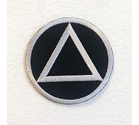 Sobriety Triangle Circle Badge Iron on Sew on Embroidered Patch