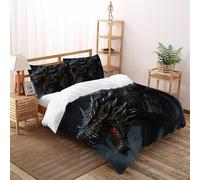 Sobushab Dragon Quest Bedding Set Girls Lovely Animal 3D Print with Pillowcase Double（200x200cm）