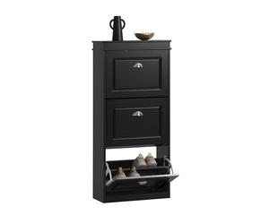SoBuy 3 Drawers Shoe Cabinet Shoe Rack Shoe Storage Cupboard,FSR94-SCH,UK