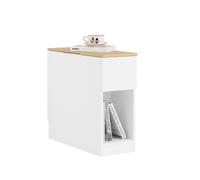 SoBuy 3-Tier White Wood Bedside Table 25x65x60cm FBT162-WN