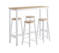 SoBuy 5-Piece Breakfast Bar Set with Table & 4 Stools