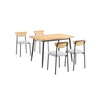 SoBuy 5-Piece Compact Dining Table Set with Chairs