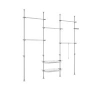 SoBuy Adjustable Walk-in Wardrobe 311x37x295cm KLS04-II-HG