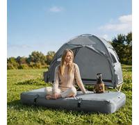 Sobuy Air Bed With Inflatable Pillow 75.2X29.9X8.7 Inch Ogs32-Ii-Hg-P01 - Gray