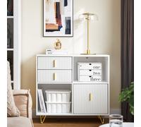 Sobuy Ask11-W, Home Office File Cabinet Printer Stand Storage Cabinet Side Cabinet,white,w80Xd40Xh75