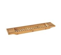 SoBuy Bamboo Bath Tray 80cm Wide with Shelf for Large Baths