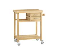 SoBuy Bamboo Kitchen Cart 2 Drawers 73x45x92cm
