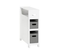 Sobuy Bathroom Storage Cabinet With Toilet Paper Holder White Wall Mounted