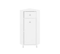 Sobuy Bathroom Corner Storage Wall Cabinet White