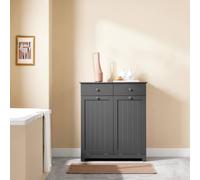 SoBuy Laundry Cabinet 78x38x90cm BZR33-II-DG Dark Gray