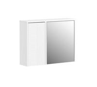 SoBuy Wall Mounted Bathroom Cabinet Mirrored Storage Cabinet,BZR153-W White