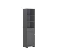 Tall Bathroom Storage Cabinet Cupboard - Grey