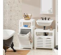 Sobuy Bzr67-W, Bathroom Laundry Basket Laundry Cabinet Storage Cabinet,white,w42Xd30Xh90