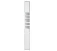 SoBuy Bathroom Tall Cabinet Cupboard Bathroom Storage Cabinet,BZR160-W White