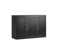 SoBuy Bathroom Wall Cabinet Mounted Storage Unit with Adjustable Shelf and 3 ...