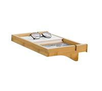 SoBuy Bedside Shelf Clip-on Hanging Shelf Bed Side Table Tray,Bamboo,NKD01-N,UK