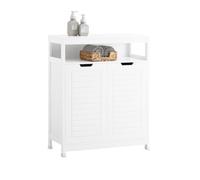 Sobuy Bzr121-W, Bathroom Cabinet Bathroom Storage Cabinet Cupboard With 2 Doors,white,w70Xd35Xh89