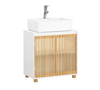 SoBuy BZR125-W, Under Sink Cabinet Bathroom Vanity Unit Bathroom Storage Cabinet, White