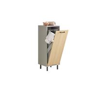 SoBuy BZR132-NG, Laundry Cabinet Laundry Chest with Laundry Basket