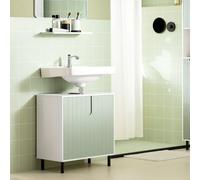 Sobuy Bzr139-Gr, Under Sink Cabinet Bathroom Vanity Unit Bathroom Storage Cabinet, Green,w60Xd30Xh60