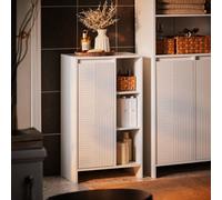 Sobuy Bzr156-W, Laundry Cabinet Laundry Chest Bathroom Storage Cabinet With Laundry Basket, White