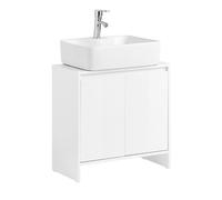 Sobuy Bzr157-W, Under Sink Cabinet Bathroom Vanity Unit Bathroom Storage Cabinet With 2 Doors,white,w30Xd60Xh60