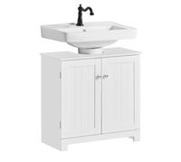 Sobuy Bzr18-Ii-W, Under Sink Cabinet Bathroom Vanity Unit, Suitable For Pedestal Sinks,white,w60Xd30Xh60