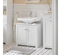 Sobuy Bzr18-Ii-W, Under Sink Cabinet Bathroom Vanity Unit, Suitable For Pedestal Sinks,white,w60Xd30Xh60
