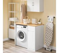 Sobuy Bzr217-Nw,bathroom Cabinet With One Drawer And Laundry Basket ,wood Effect,w100Xd60Xh90