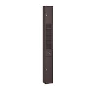 Sobuy Bzr34-Ii-Br,tall Bathroom Storage Cabinet - Slim Bathroom Unit,compact Bathroom Furniture,brown,w20Xd20Xh180