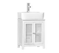 Sobuy Bzr35-W, Under Sink Cabinet Bathroom Vanity Unit Bathroom Storage Cabinet With Doors,white,w50Xd32Xh60