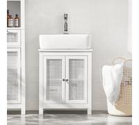 Sobuy Bzr35-W, Under Sink Cabinet Bathroom Vanity Unit Bathroom Storage Cabinet With Doors,white,w50Xd32Xh60