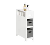 SoBuy BZR83-W, Bathroom Cabinet Storage Cabinet Bathroom Toilet Paper Roll Holder, White