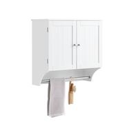 Sobuy Bzr84-W, Bathroom Wall Cabinet Medicine Cabinet Storage Cabinet Cupboard,white,w60Xd30Xh60