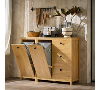 Sobuy Bzr97-Sn, Laundry Cabinet Laundry Chest Bathroom Storage Cabinet,neutral,w80Xd35Xh89