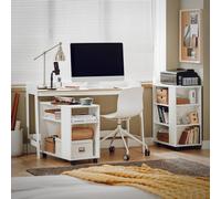 SoBuy Compact Office Desk - Cable Management in White SoBuy White
