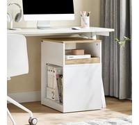 SoBuy Compact Office Storage Cabinet - Removable Drawer in White SoBuy White