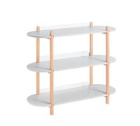 SoBuy Console Table 3-Tier Shelf Light Gray