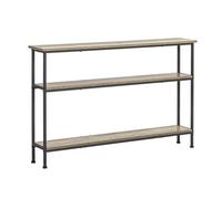 SoBuy FSB49-PZ Console Table with 3 Storage Shelves Black+Nature