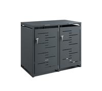 Sobuy Storage Cabinet With 2 Lockable Doors 52.8X31.5X45.7 Inch Ogs64-Dg - Dark Gray