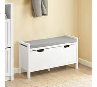 SoBuy Entrance Storage Bench - Lift-Up Lid in White SoBuy White