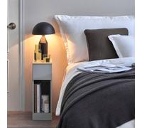 Sobuy Fbt111-Hgx2, Set Of 2 Bedside Table Nightstand Side Table End Table Sofa Table With Drawer, Grey,w20Xd35Xh60