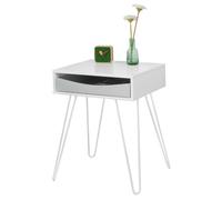 SoBuy FBT82-W, Side Table End Table Bedside Table, Coffee Table Bed Sofa Side Table, White
